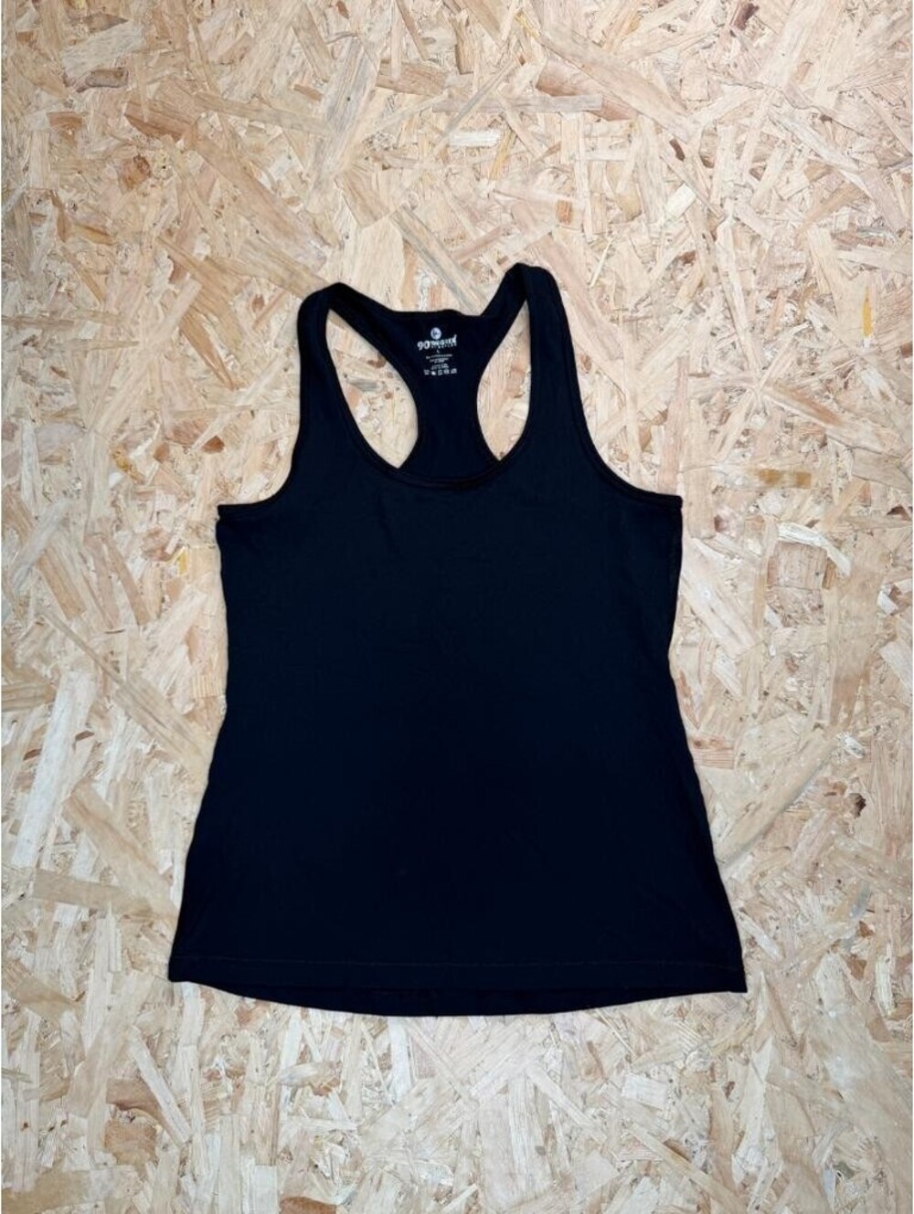 90 Degree by Reflex Womens Tank Top Large Black Racerback Athletic Activewear
